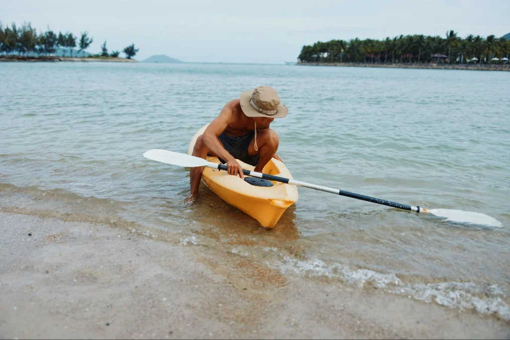 cara naik dan turun dari kayak