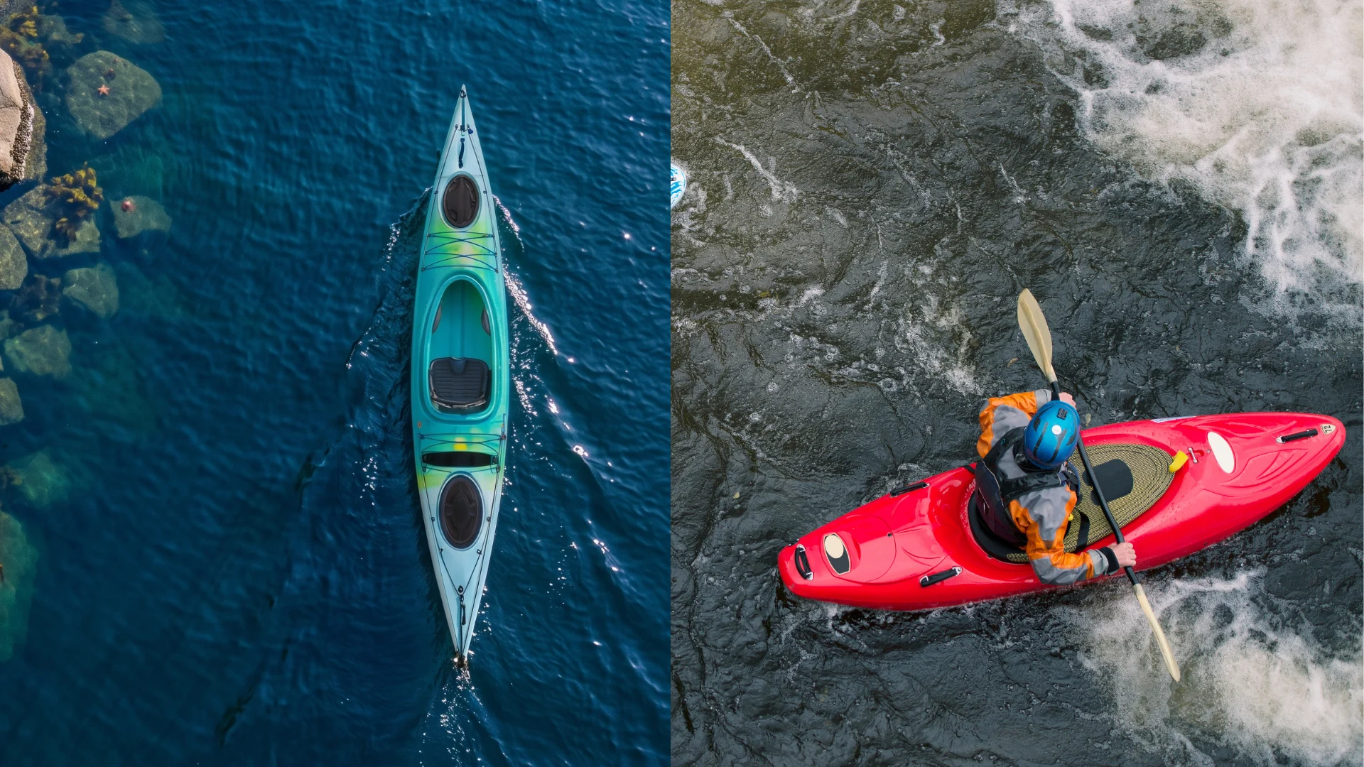 kayak laut vs kayak sungai mantasport